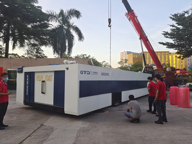 凯发集团激光8025HC总线高功率12000W光纤激光切割机交付成功